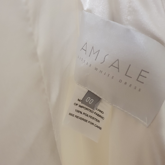 Amsale Little White Dress #142 Like New - Picture 11 of 13
